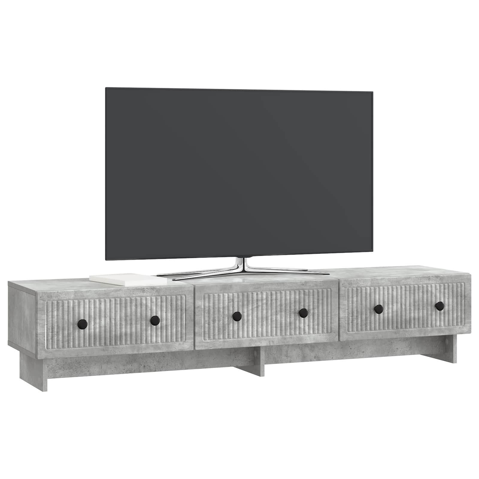 TV-Schränk Betongrau 147 x 34,5 x 30 cm Holzwerkstoff