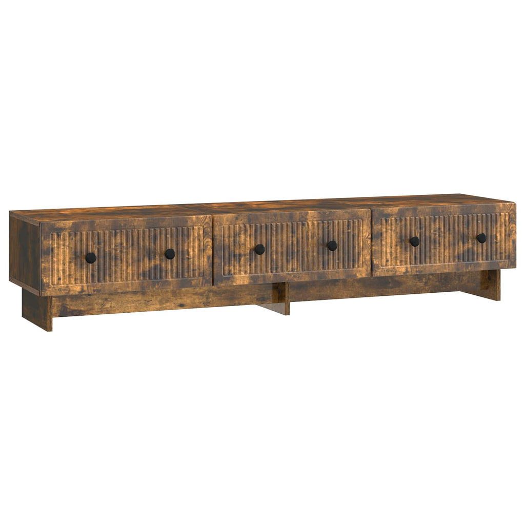 TV-Schränk Geräucherte Eiche 147 x 34,5 x 30 cm Holzwerkstoff