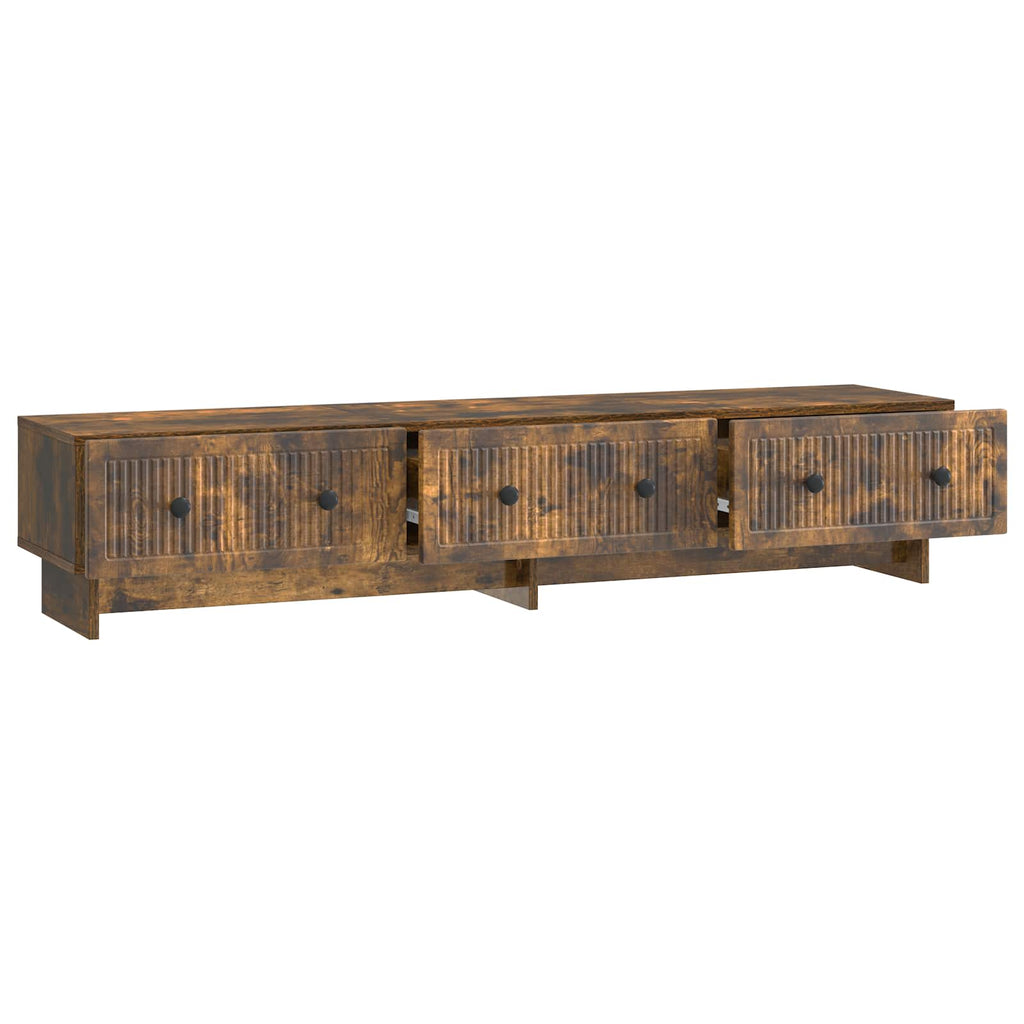 TV-Schränk Geräucherte Eiche 147 x 34,5 x 30 cm Holzwerkstoff