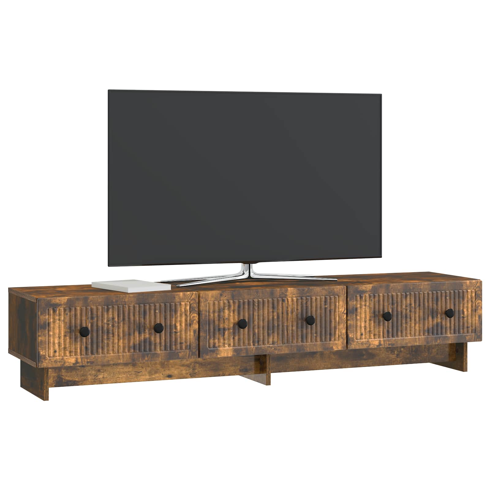 TV-Schränk Geräucherte Eiche 147 x 34,5 x 30 cm Holzwerkstoff