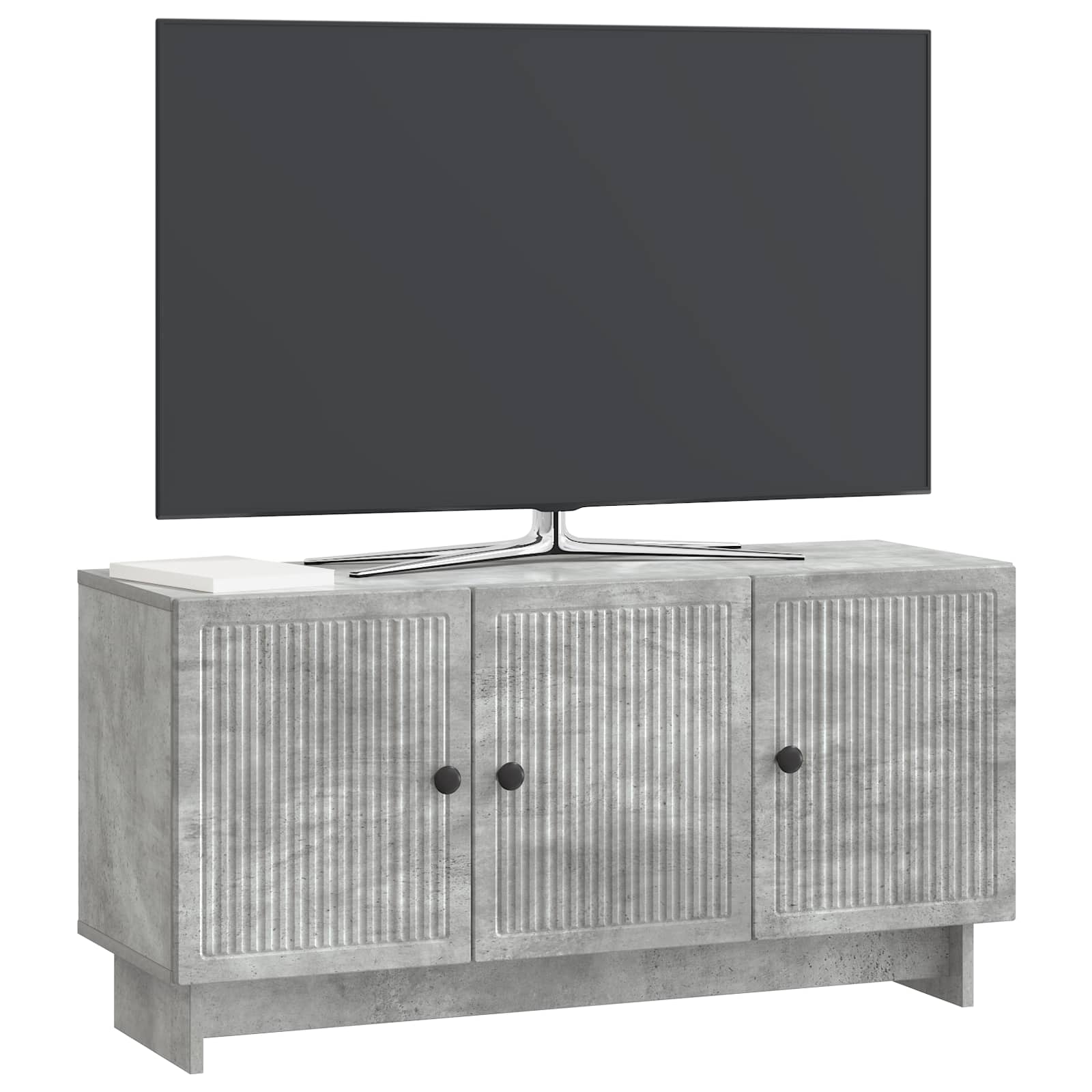 TV-Schränk Betongrau 99 x 34,5 x 50 cm Holzwerkstoff