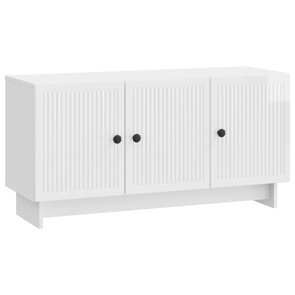 TV-Schränk Hochglanz Weiß 99 x 34,5 x 50 cm Holzwerkstoff