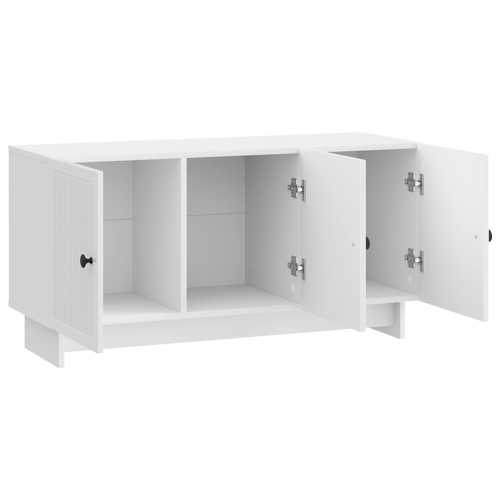 TV-Schränk Hochglanz Weiß 99 x 34,5 x 50 cm Holzwerkstoff