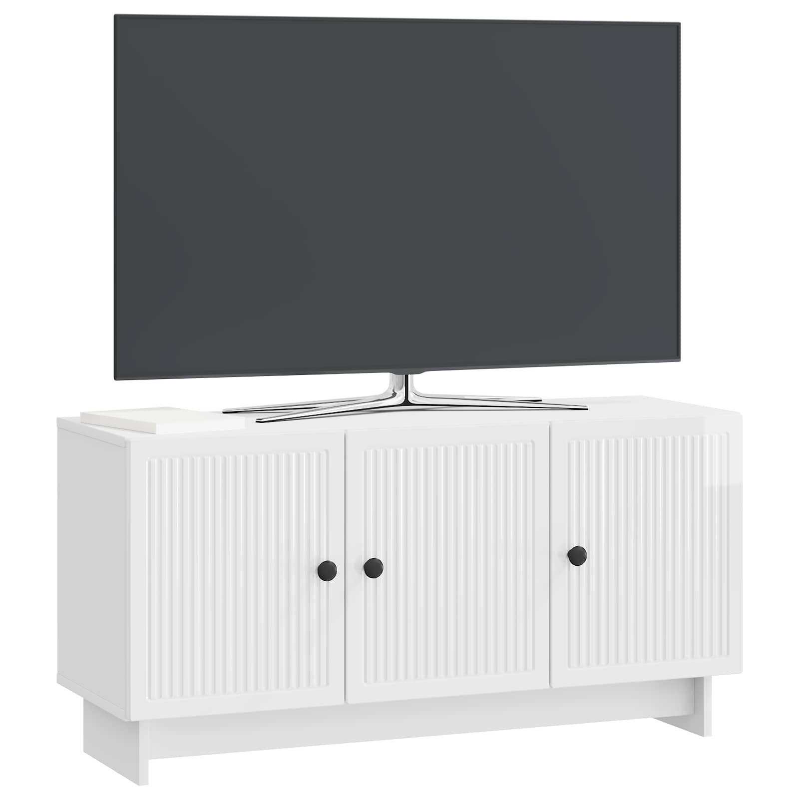 TV-Schränk Hochglanz Weiß 99 x 34,5 x 50 cm Holzwerkstoff