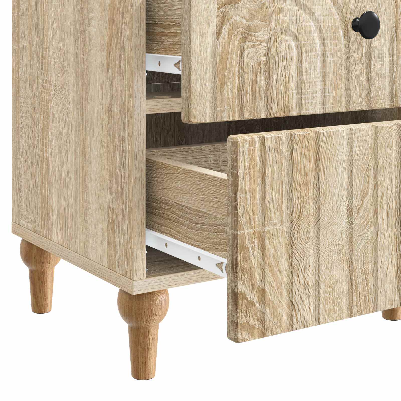 Nachttisch 2 pcs Sonoma-Eiche 43 x 34,5 x 48 cm Holzwerkstoff