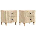 Nachttisch 2 pcs Sonoma-Eiche 43 x 34,5 x 48 cm Holzwerkstoff