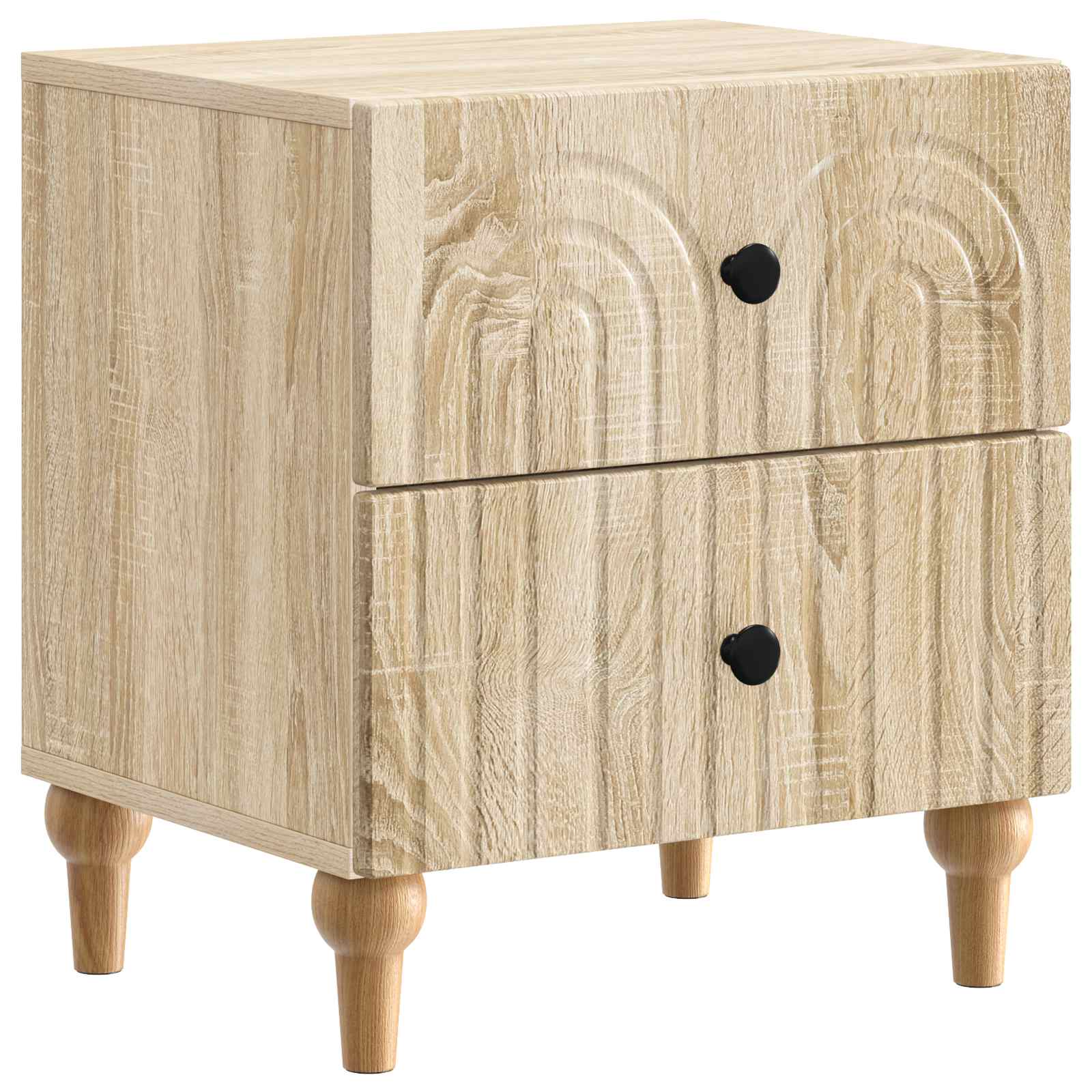 Nachttisch 2 pcs Sonoma-Eiche 43 x 34,5 x 48 cm Holzwerkstoff