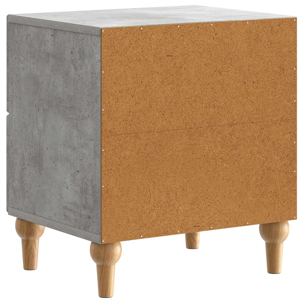 Nachttisch Betongrau 43 x 34,5 x 48 cm Holzwerkstoff