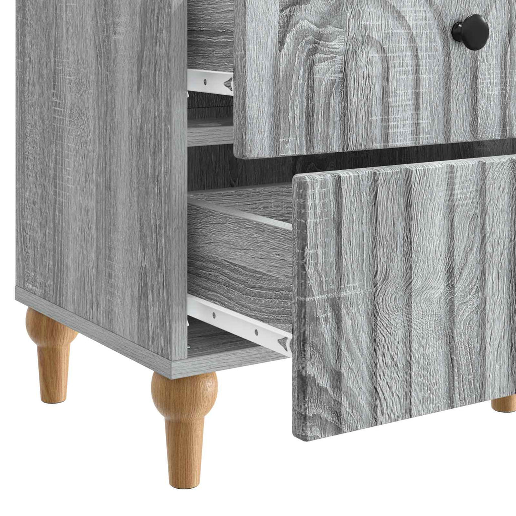 Nachttisch 2 pcs Graues Sonoma 43 x 34,5 x 48 cm Holzwerkstoff