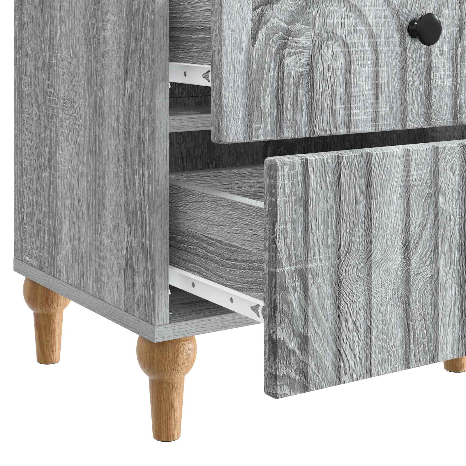 Nachttisch 2 pcs Graues Sonoma 43 x 34,5 x 48 cm Holzwerkstoff