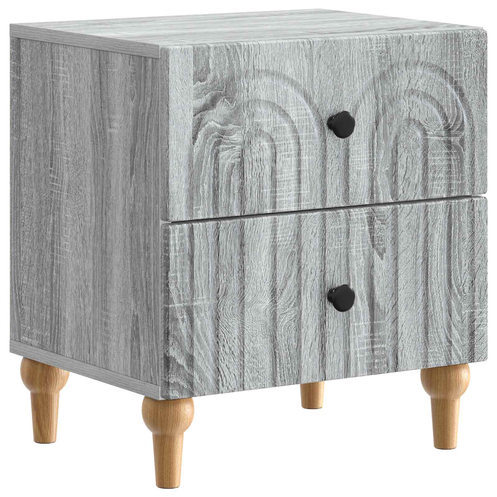 Nachttisch 2 pcs Graues Sonoma 43 x 34,5 x 48 cm Holzwerkstoff