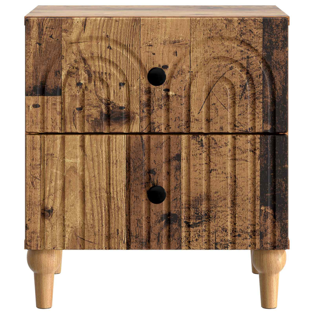 Nachttisch 2 pcs Altholz 43 x 34,5 x 48 cm Holzwerkstoff