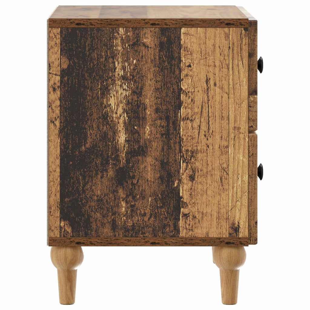 Nachttisch 2 pcs Altholz 43 x 34,5 x 48 cm Holzwerkstoff