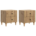 Nachttisch 2 pcs Artisan-Eiche 43 x 34,5 x 48 cm Holzwerkstoff