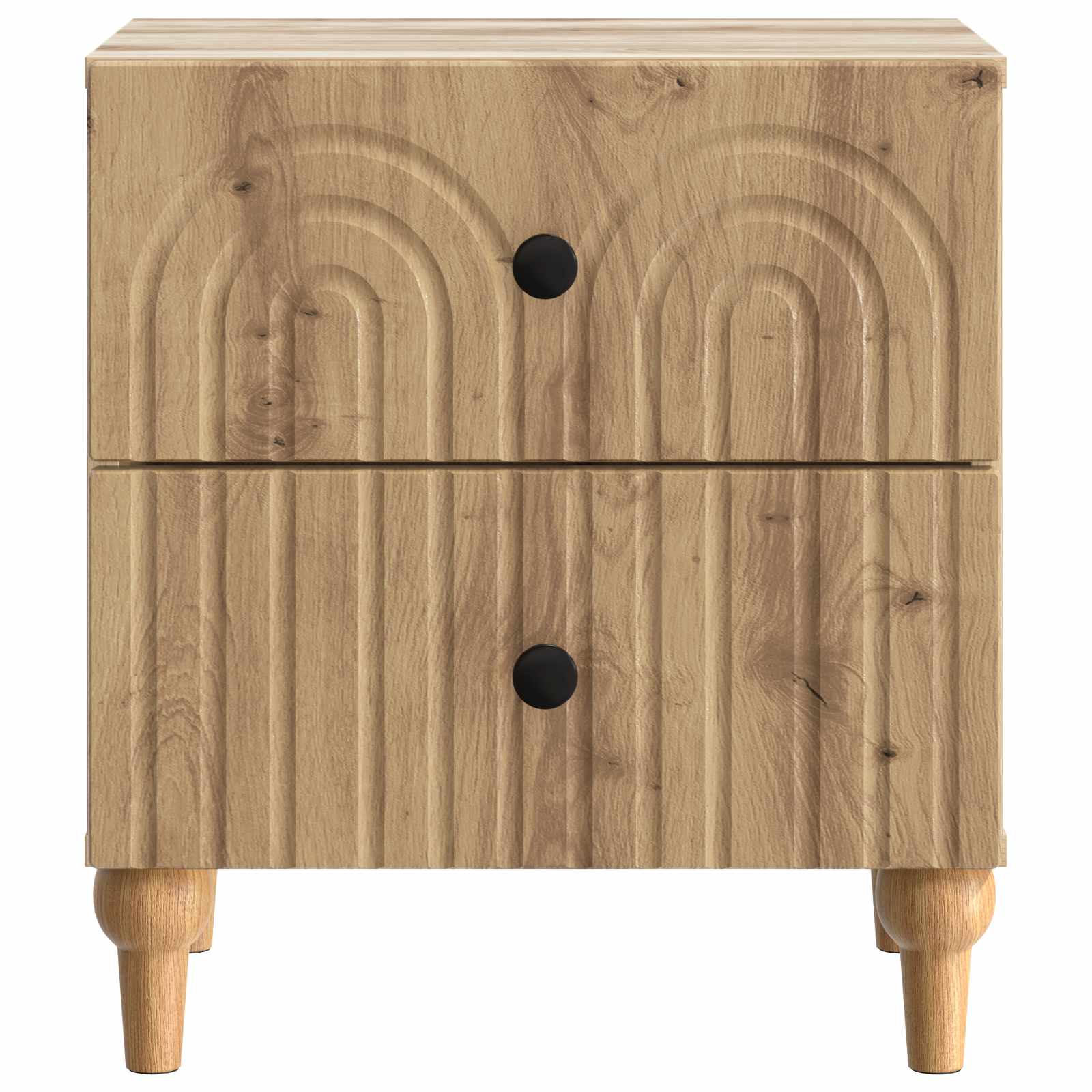 Nachttisch 2 pcs Artisan-Eiche 43 x 34,5 x 48 cm Holzwerkstoff