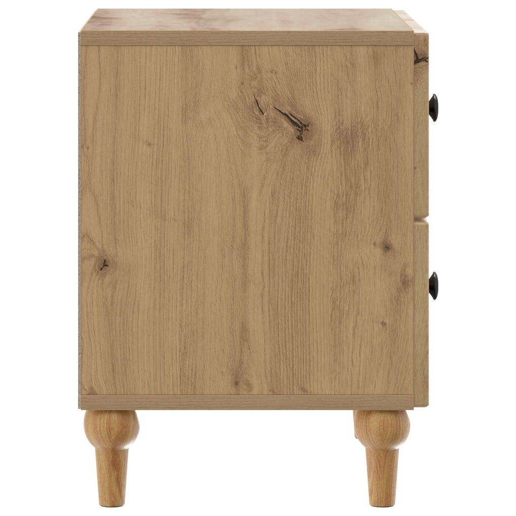 Nachttisch 2 pcs Artisan-Eiche 43 x 34,5 x 48 cm Holzwerkstoff