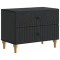 Nachttisch Schwarz 62 x 34,5 x 48 cm Holzwerkstoff