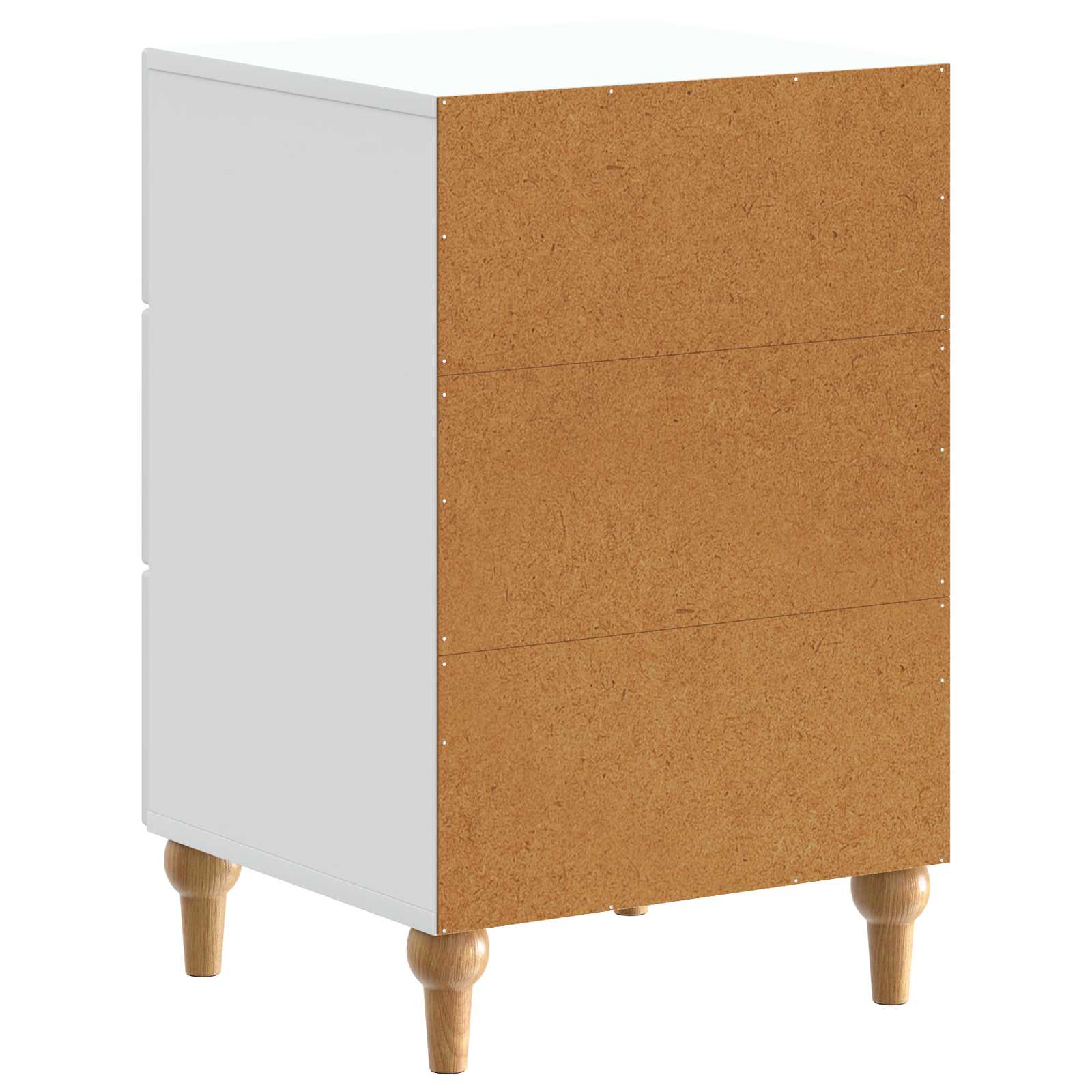 Nachttisch mit Schubladen Weiß 43x 41 x 66,5 cm Holzwerkstoff