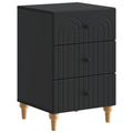 Nachttisch Schwarz 43x 41 x 66,5 cm Holzwerkstoff
