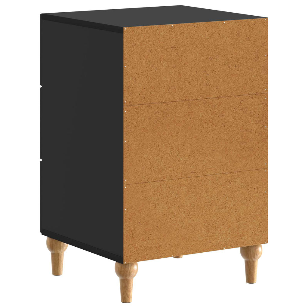 Nachttisch Schwarz 43x 41 x 66,5 cm Holzwerkstoff