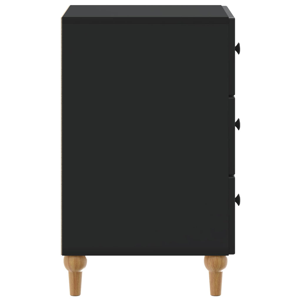 Nachttisch Schwarz 43x 41 x 66,5 cm Holzwerkstoff