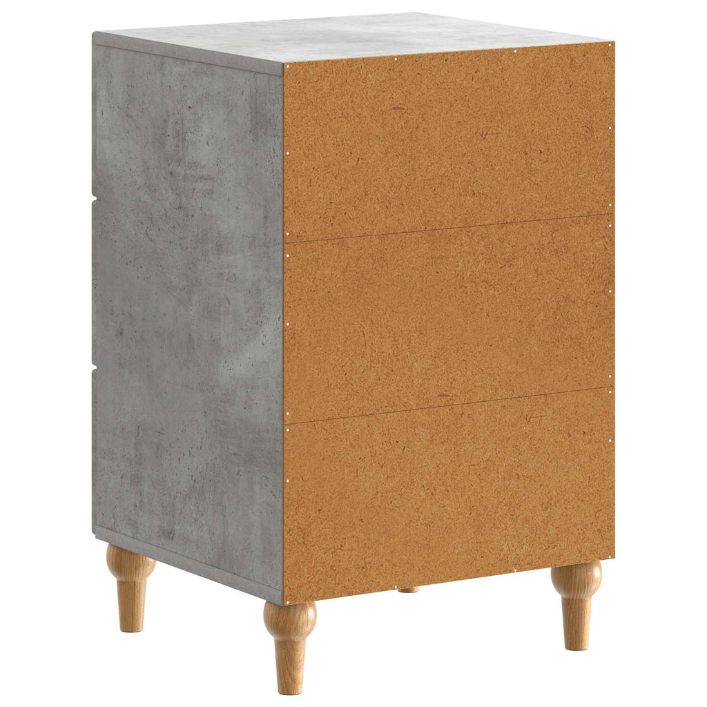 Nachttisch Betongrau 43x 41 x 66,5 cm Holzwerkstoff