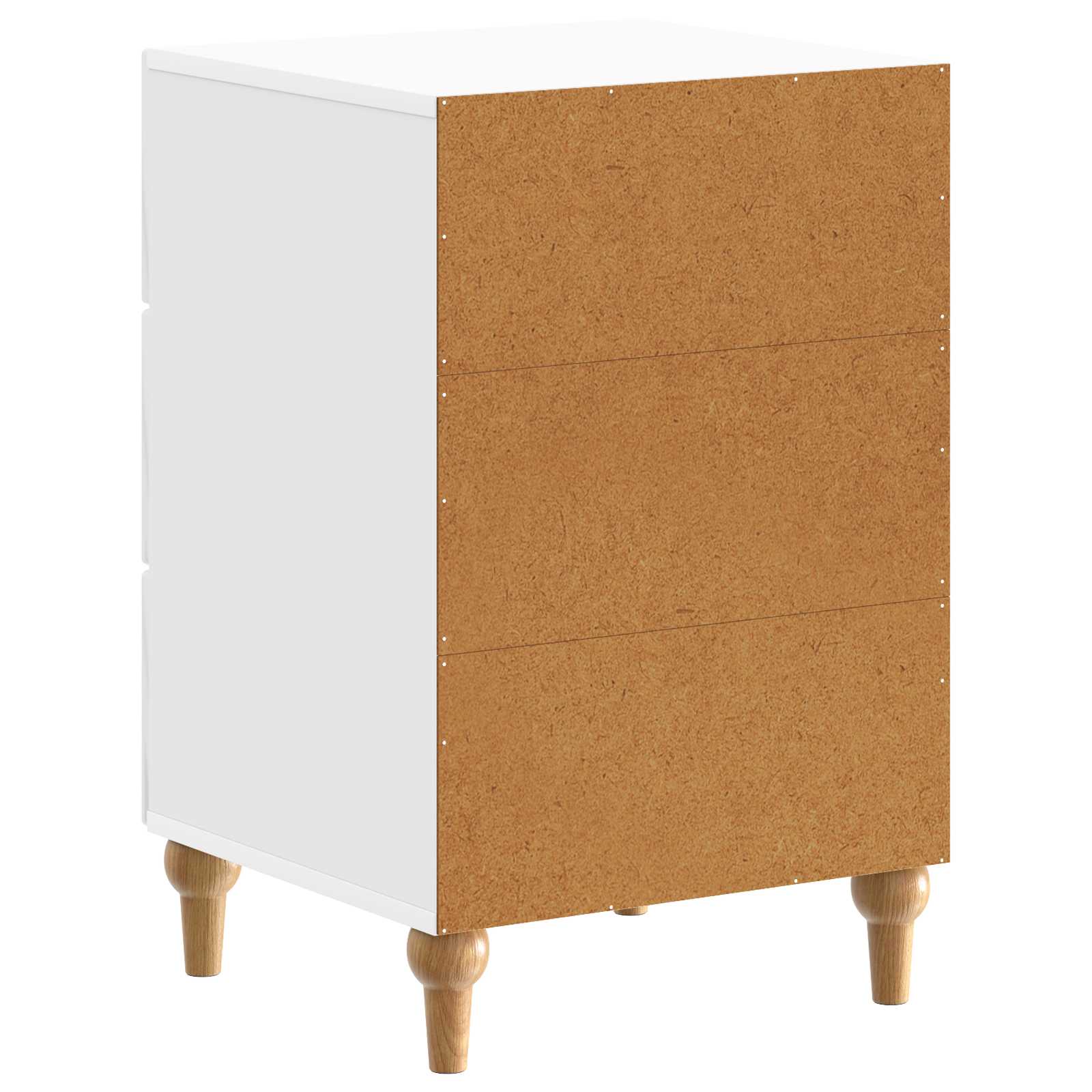 Nachttisch Hochglanz Weiß 43x 41 x 66,5 cm Holzwerkstoff