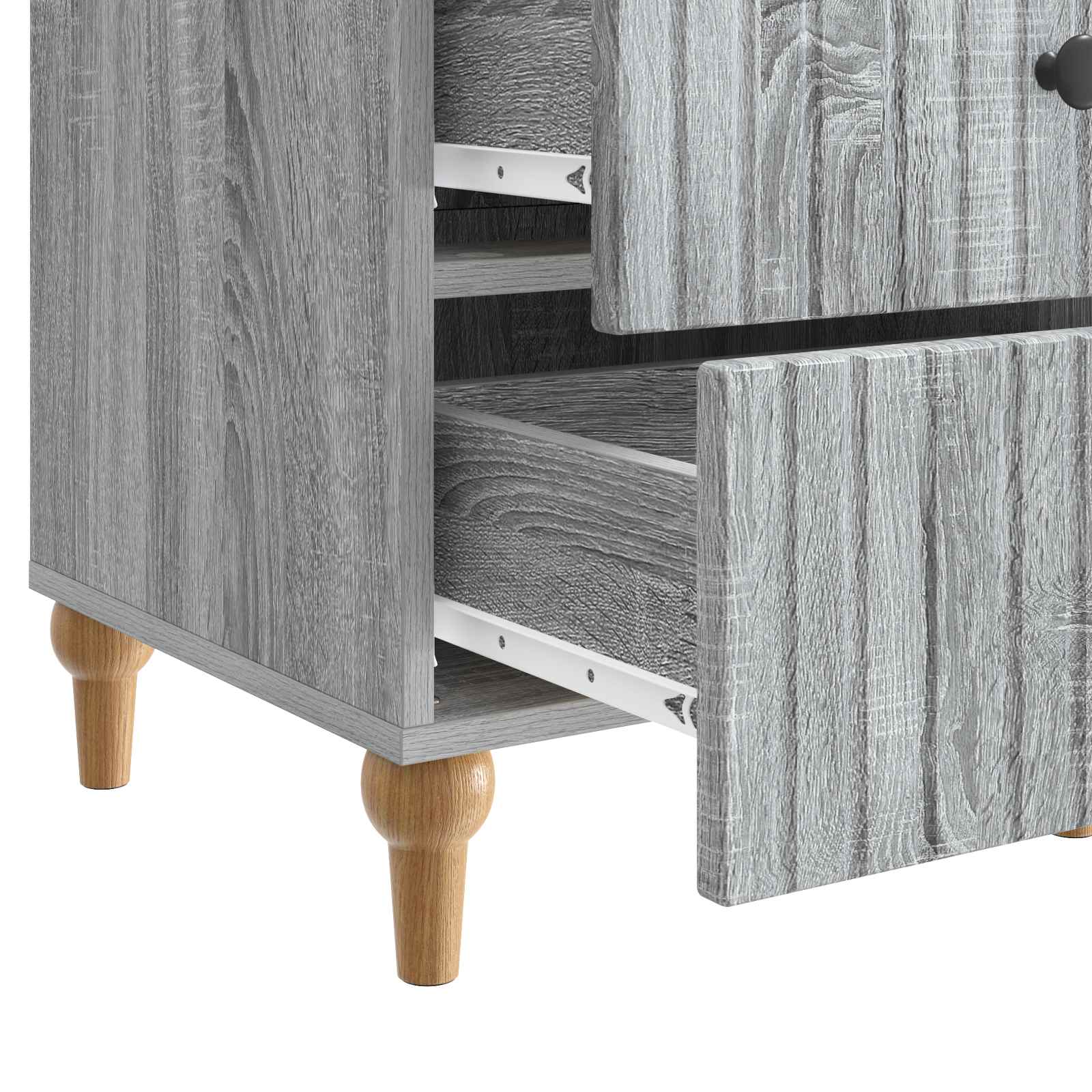 Nachttisch Graues Sonoma 43x 41 x 66,5 cm Holzwerkstoff
