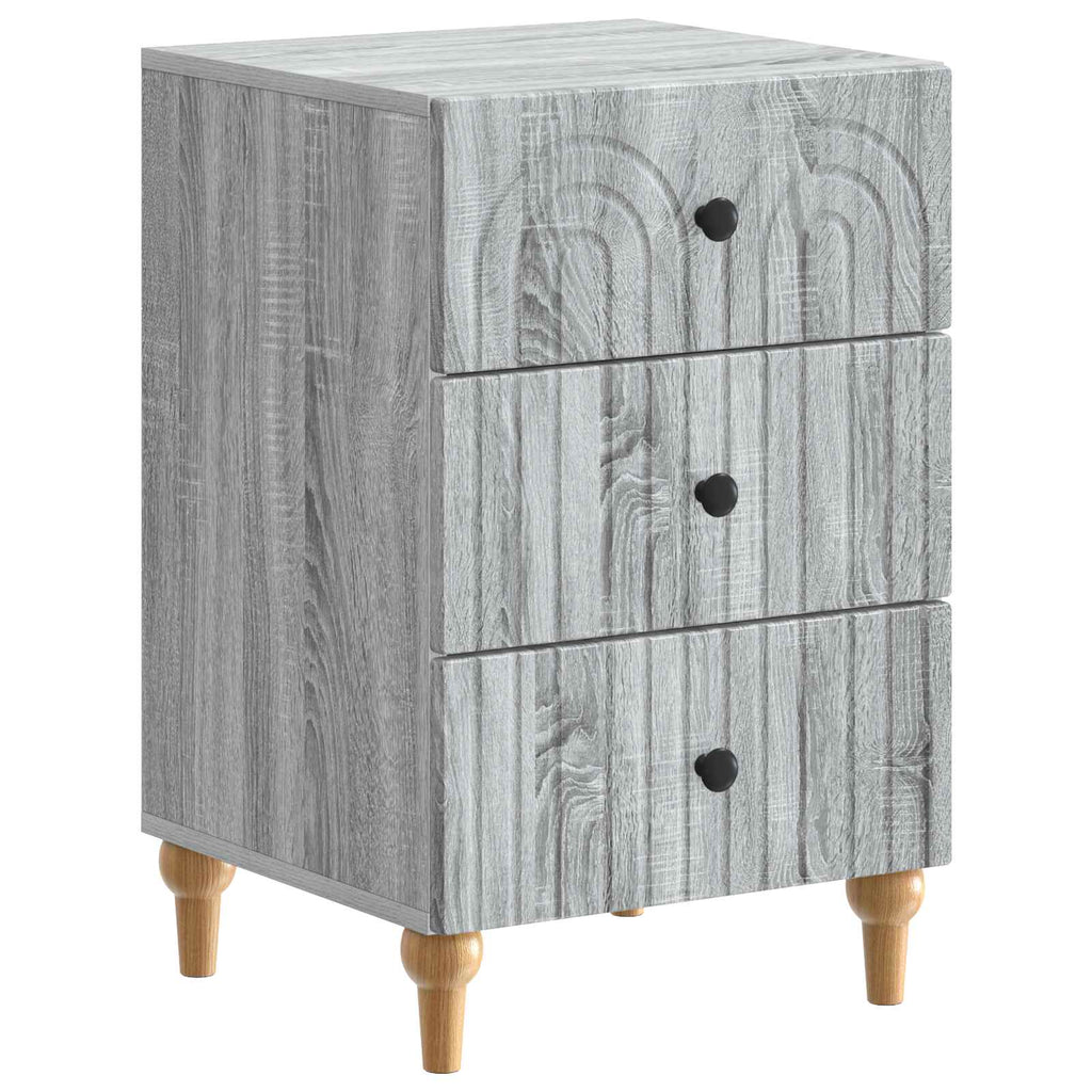 Nachttisch Graues Sonoma 43x 41 x 66,5 cm Holzwerkstoff