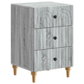 Nachttisch Graues Sonoma 43x 41 x 66,5 cm Holzwerkstoff