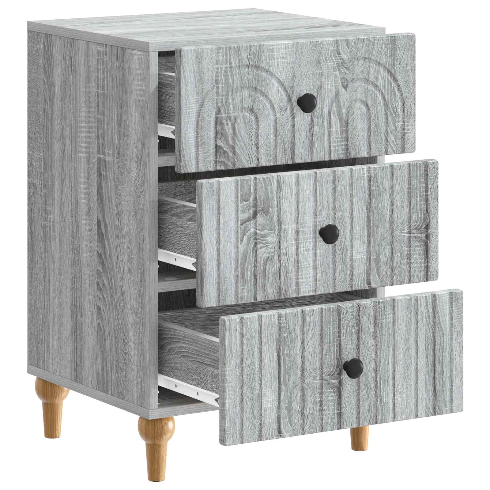 Nachttisch Graues Sonoma 43x 41 x 66,5 cm Holzwerkstoff