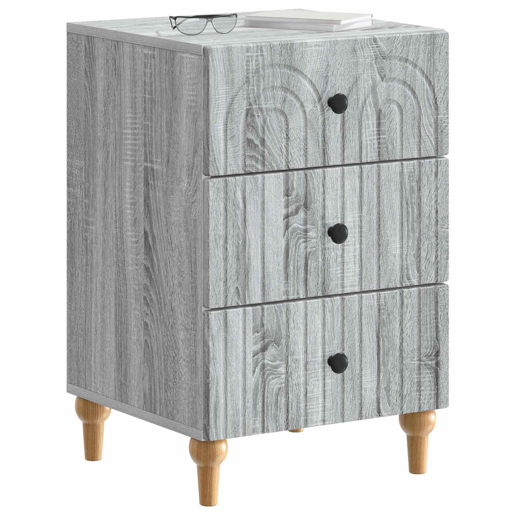 Nachttisch Graues Sonoma 43x 41 x 66,5 cm Holzwerkstoff