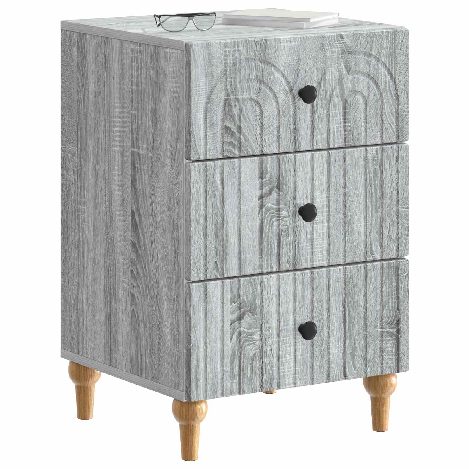 Nachttisch Graues Sonoma 43x 41 x 66,5 cm Holzwerkstoff