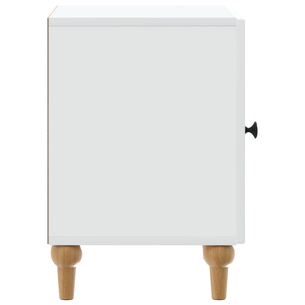 Nachttisch 2 pcs Weiß 43 x 34,5 x 50 cm Holzwerkstoff