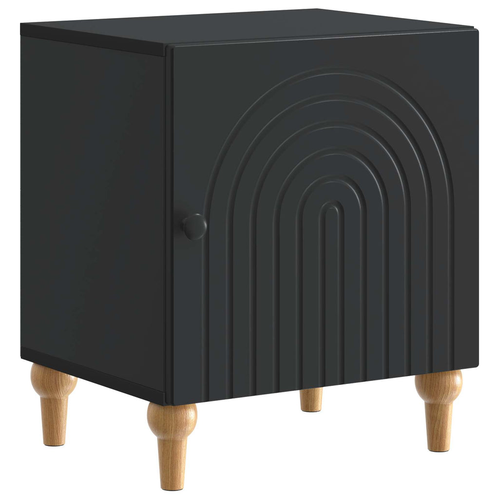 Nachttisch 2 pcs Schwarz 43 x 34,5 x 50 cm Holzwerkstoff