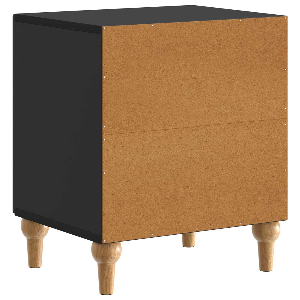 Nachttisch 2 pcs Schwarz 43 x 34,5 x 50 cm Holzwerkstoff