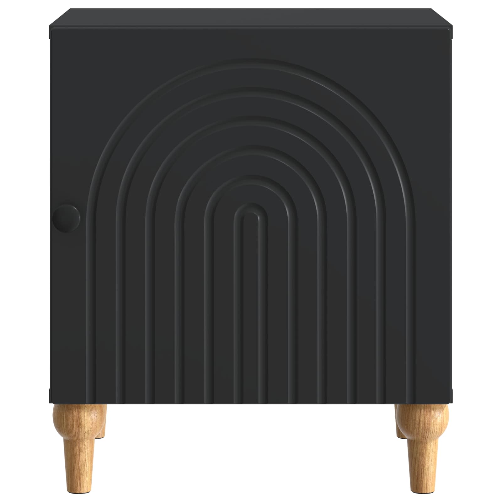 Nachttisch 2 pcs Schwarz 43 x 34,5 x 50 cm Holzwerkstoff