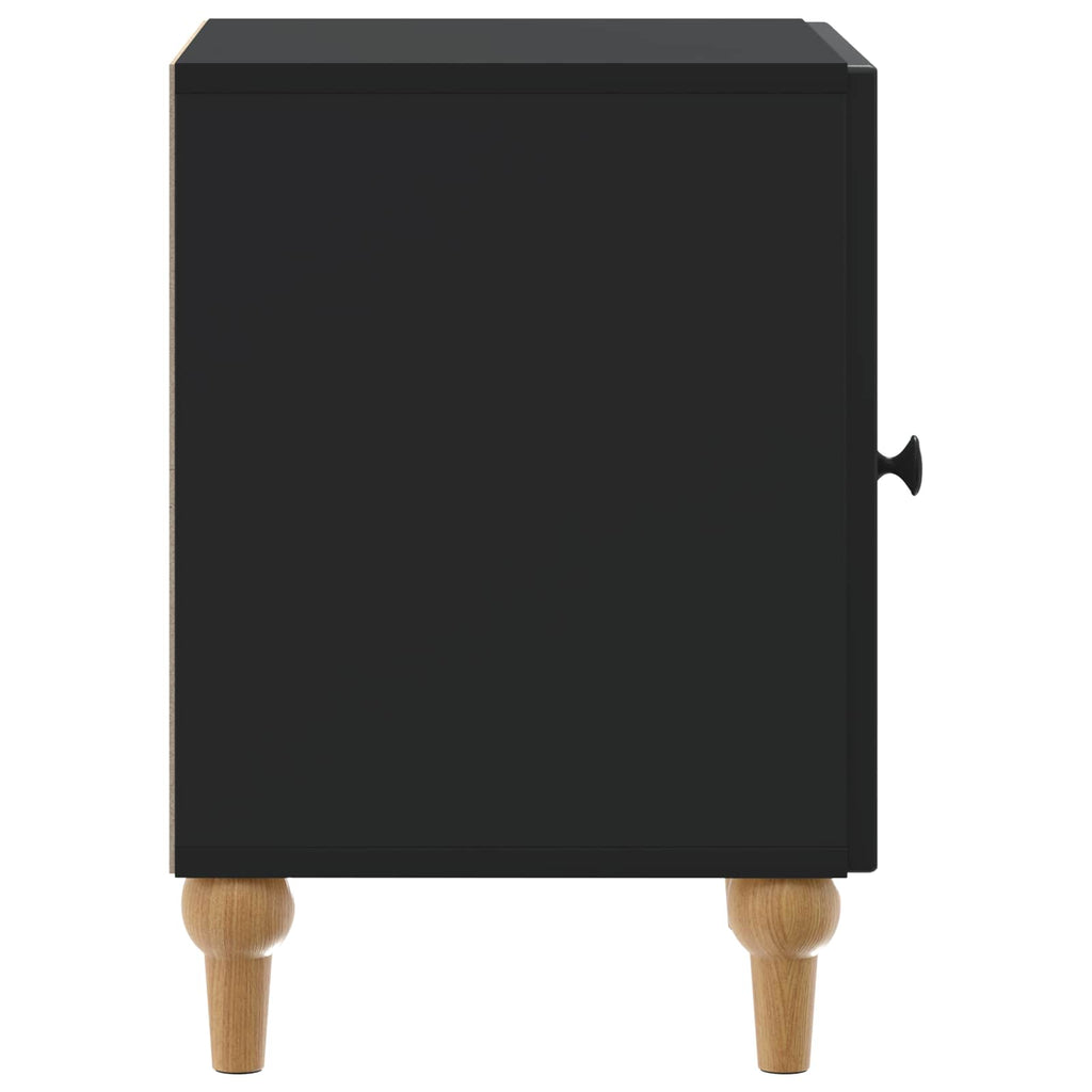Nachttisch 2 pcs Schwarz 43 x 34,5 x 50 cm Holzwerkstoff