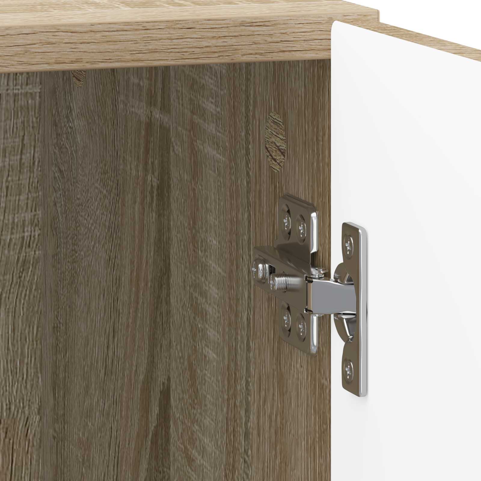 Nachttisch 2 pcs Sonoma-Eiche 43 x 34,5 x 50 cm Holzwerkstoff