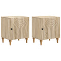 Nachttisch 2 pcs Sonoma-Eiche 43 x 34,5 x 50 cm Holzwerkstoff