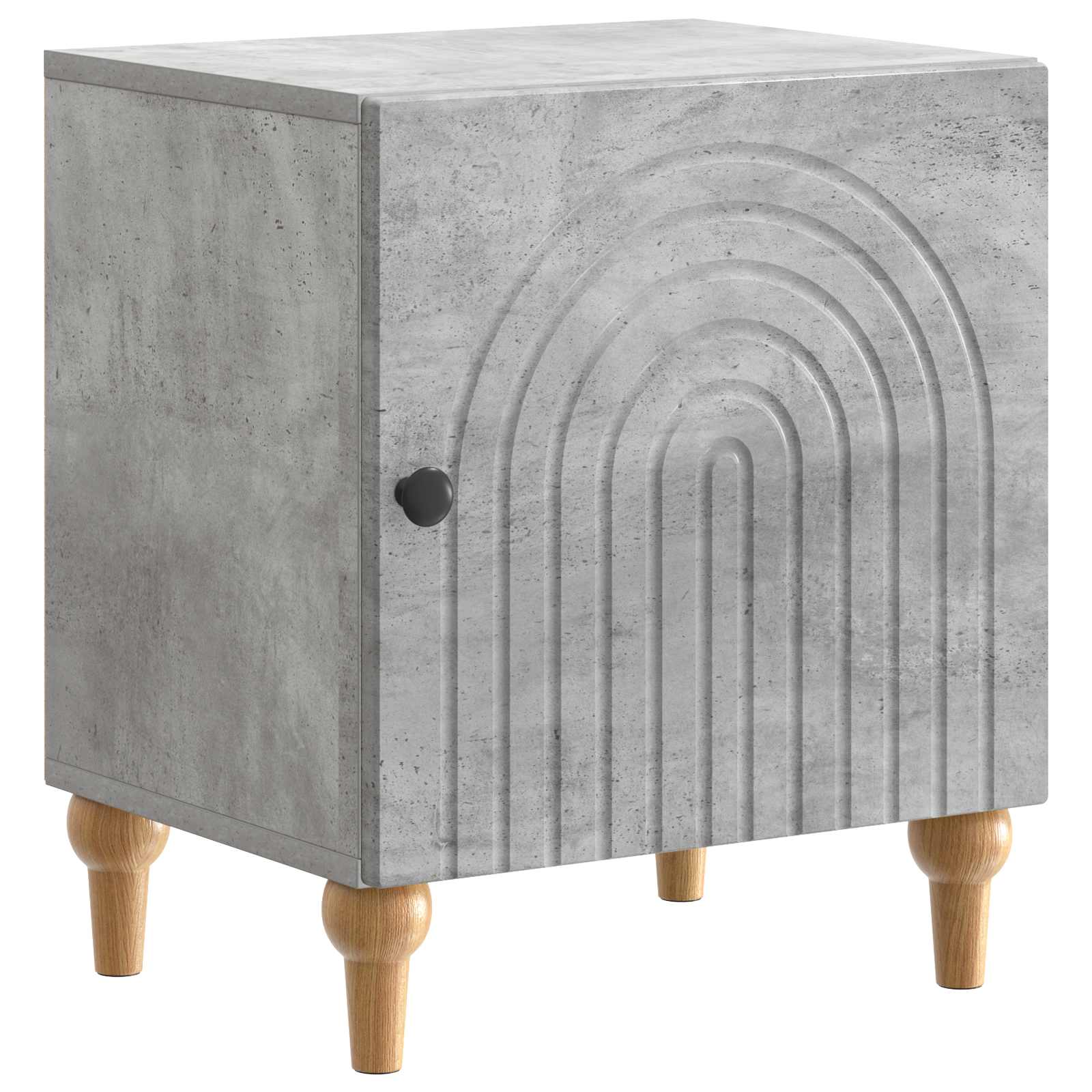 Nachttisch Betongrau 43 x 34,5 x 50 cm Holzwerkstoff