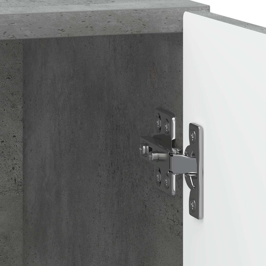 Nachttisch 2 pcs Betongrau 43 x 34,5 x 50 cm Holzwerkstoff