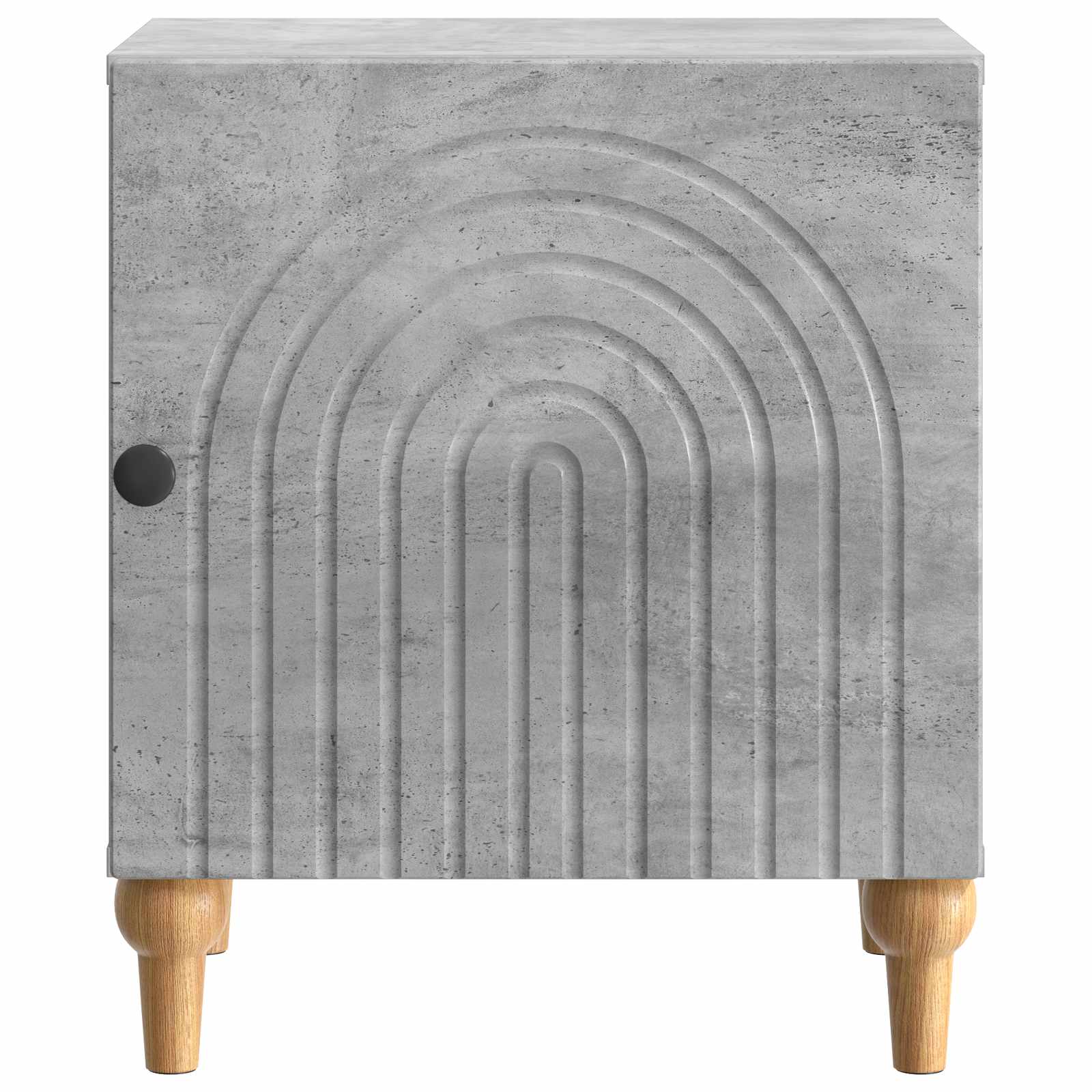 Nachttisch 2 pcs Betongrau 43 x 34,5 x 50 cm Holzwerkstoff