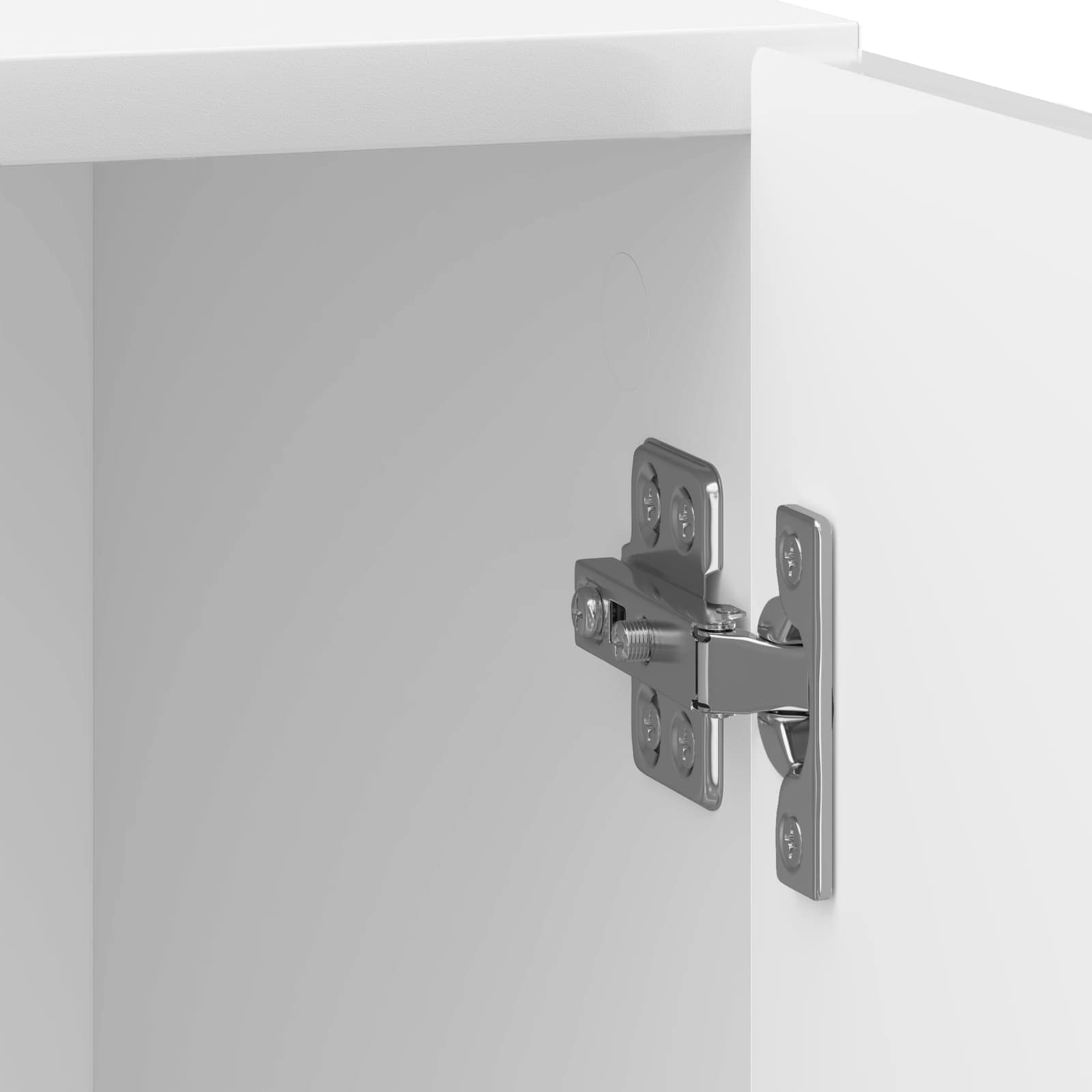 Nachttisch 2 pcs Hochglanz Weiß 43 x 34,5 x 50 cm Holzwerkstoff