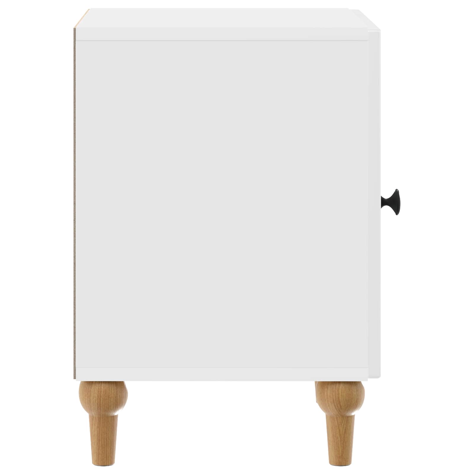 Nachttisch 2 pcs Hochglanz Weiß 43 x 34,5 x 50 cm Holzwerkstoff