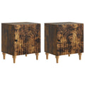 Nachttisch 2 pcs Geräucherte Eiche 43 x 34,5 x 50 cm