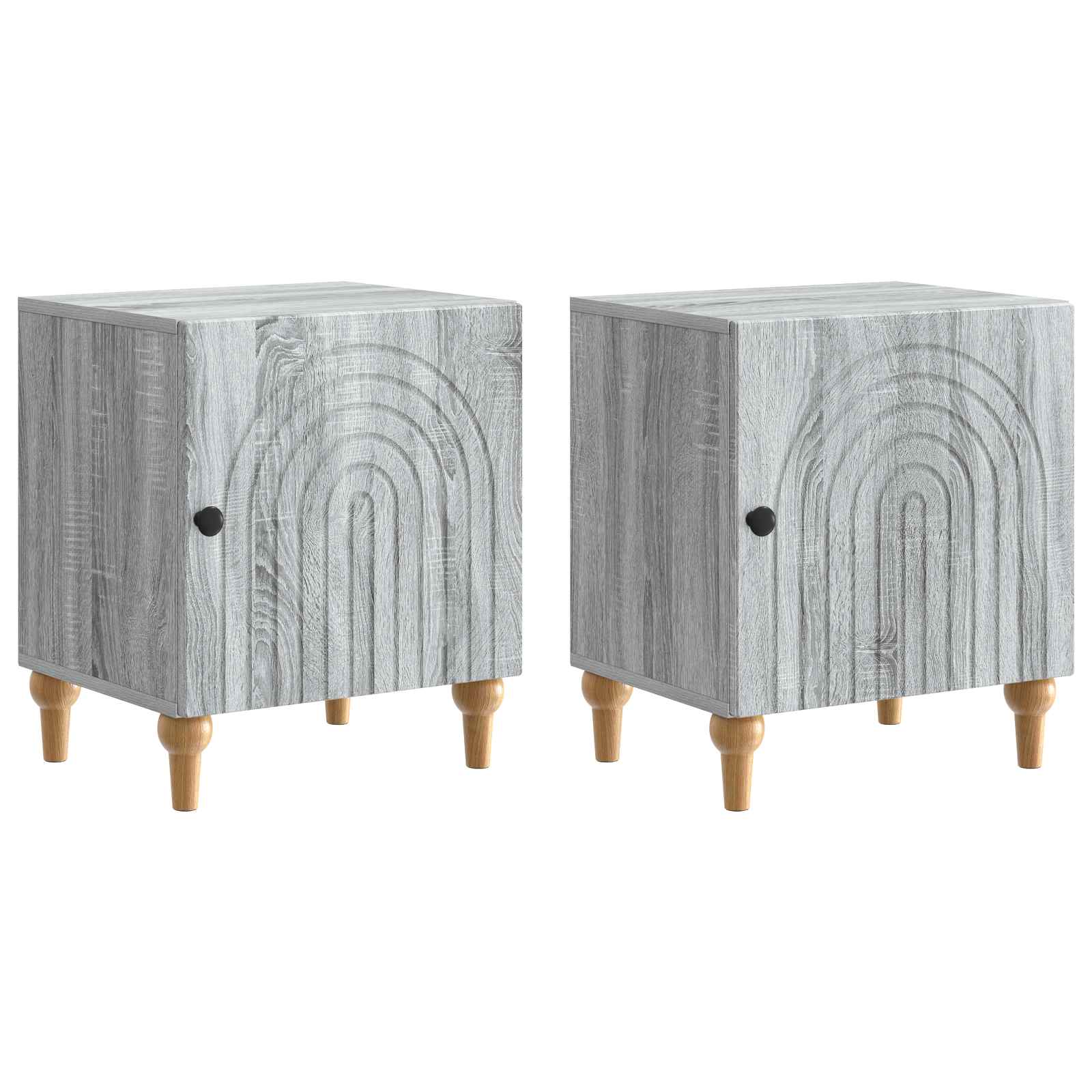 Nachttisch 2 pcs Graues Sonoma 43 x 34,5 x 50 cm Holzwerkstoff