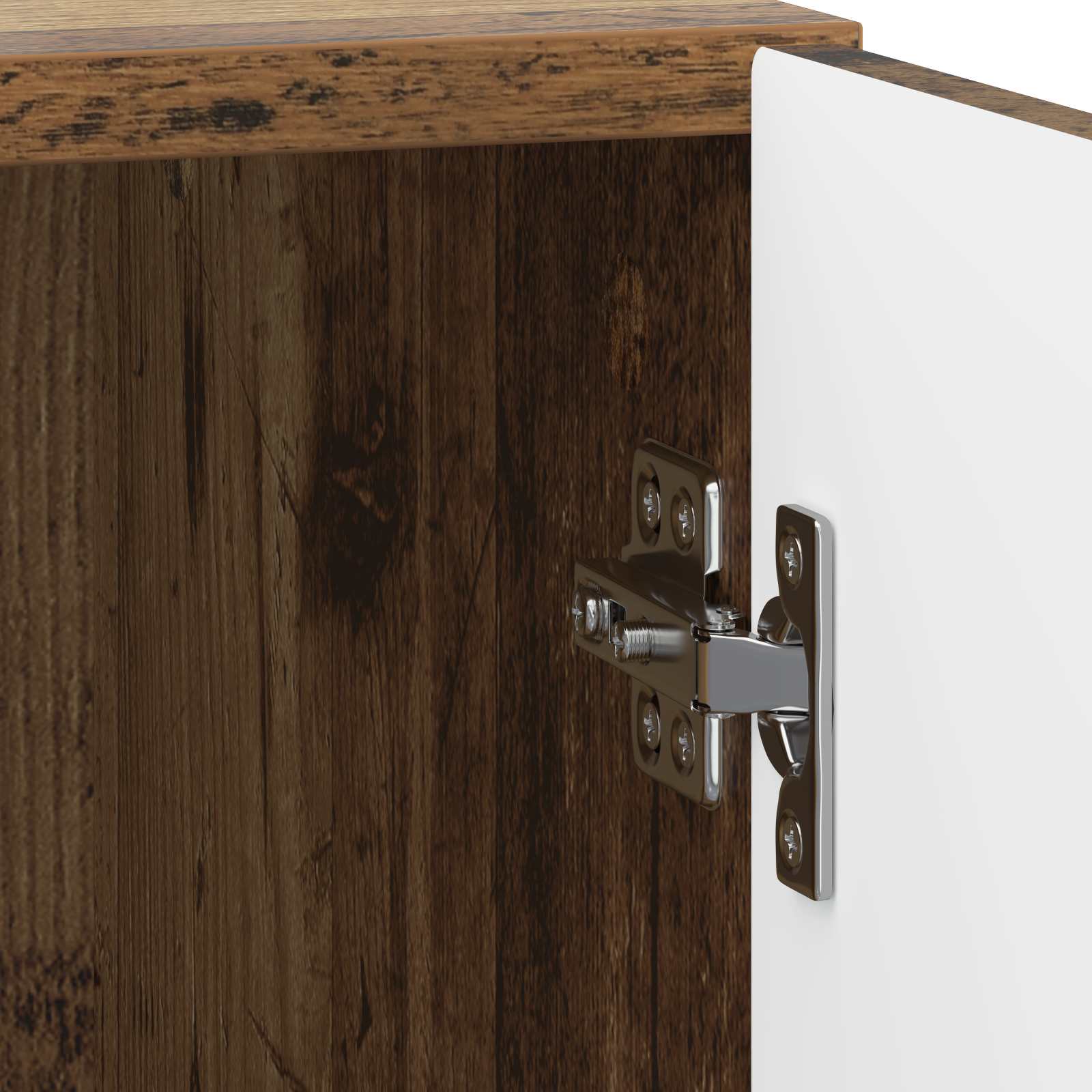 Nachttisch 2 pcs Altholz 43 x 34,5 x 50 cm Holzwerkstoff
