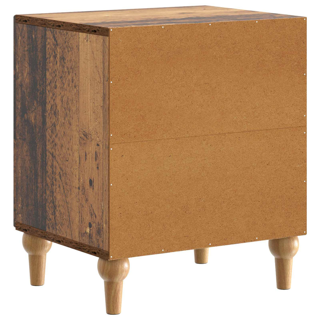 Nachttisch 2 pcs Altholz 43 x 34,5 x 50 cm Holzwerkstoff