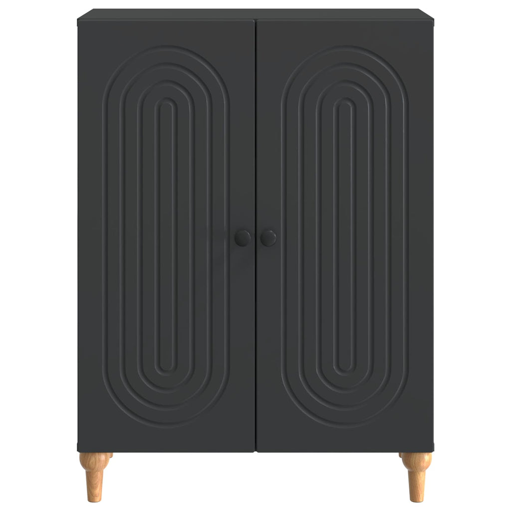 Sideboard Schwarz 66 x 34,5 x 90 cm Holzwerkstoff
